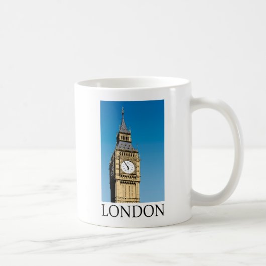 Big Ben Clock Tower Koffiemok (Rechts)