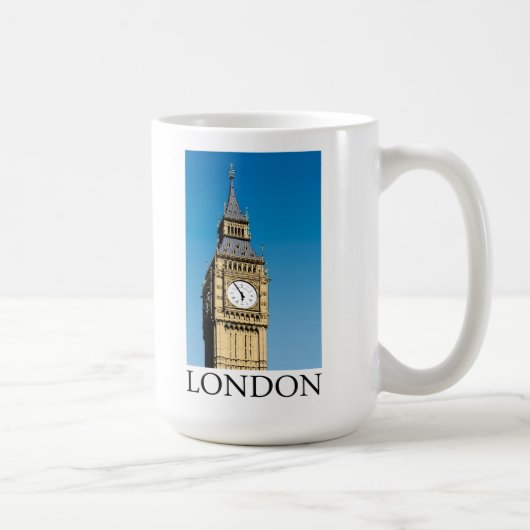 Big Ben Clock Tower Koffiemok (Rechts)