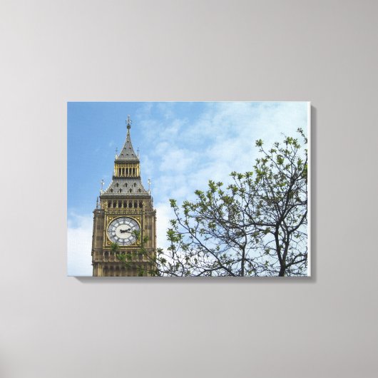 Big Ben Clock Tower Londen Engeland Canvas Afdruk (Voorkant)