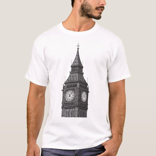 Big Ben Clock Tower Londen Engeland T-shirt (Voorkant)