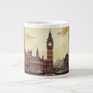 Big Ben Clock Tower Londen,  stijl Grote Koffiekop