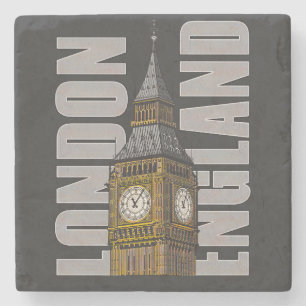 Big Ben Clock Tower Londen Verenigd Koninkrijk Stenen Onderzetter