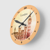 Big Ben Clock Tower & Londen, Westminster Ronde Klok (Hoek)