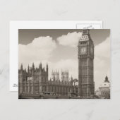 Big Ben Clock Tower London Briefkaart (Voorkant / Achterkant)