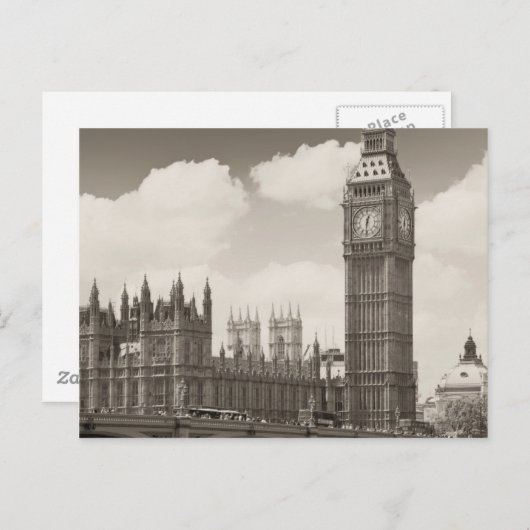 Big Ben Clock Tower London Briefkaart (Voorkant / Achterkant)
