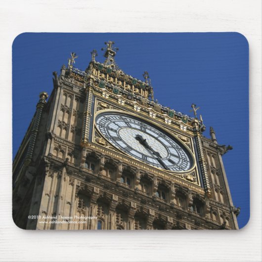 Big Ben Clock Tower Mousepad Muismat (Voorkant)