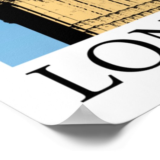 Big Ben Clock Tower Poster (Hoek)