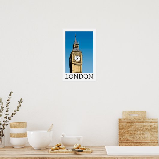 Big Ben Clock Tower Poster (Keuken)
