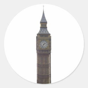 Big Ben Clock Tower: Ronde Sticker