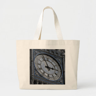 Big Ben Clock Tower Travel Europe sluiten Grote Tote Bag