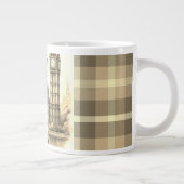 Big Ben Clock, Vrouw Traveller bij Big Ben Londen Grote Koffiekop (Rechts)