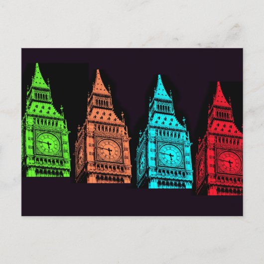 Big Ben Collage Briefkaart (Voorkant)