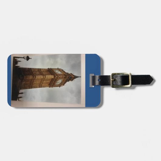 Big Ben Custom name and Address Bagagelabel (Voorkant horizontaal)