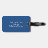 Big Ben Custom name and Address Bagagelabel (Achterkant horizontaal)