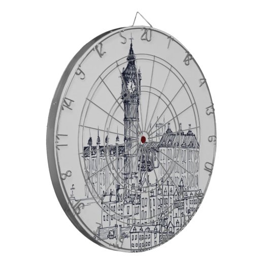 Big Ben Dartbord (Voorkant Links)