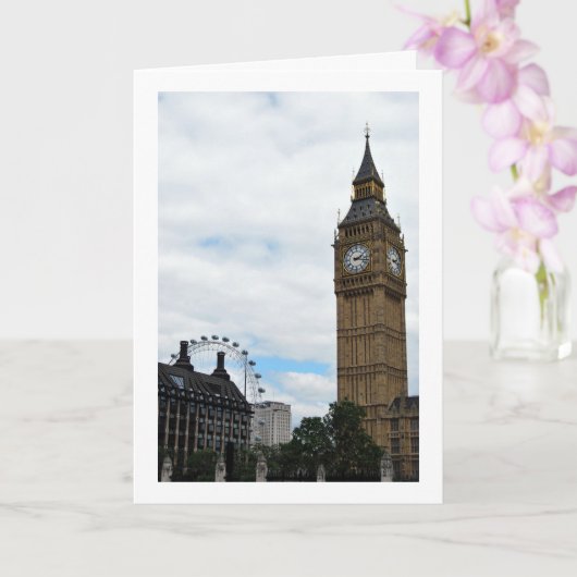 Big Ben & de London Eye, Engeland Kaart (Orchidee)