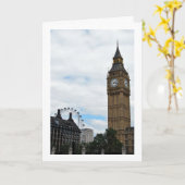 Big Ben & de London Eye, Engeland Kaart (Gele Bloem)