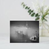 Big Ben door de mist Briefkaart (Staand voorkant)