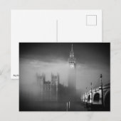 Big Ben door de mist Briefkaart (Voorkant / Achterkant)