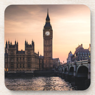 Big Ben door River Thames in Londen Bier Onderzetter