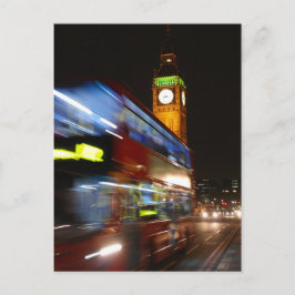 Big Ben - Double Decker Bus - London Briefkaart