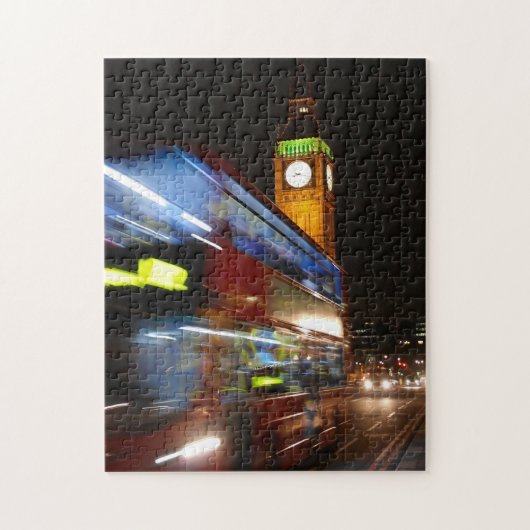 Big Ben - Double Decker Bus - London Puzzle Legpuzzel (Verticaal)