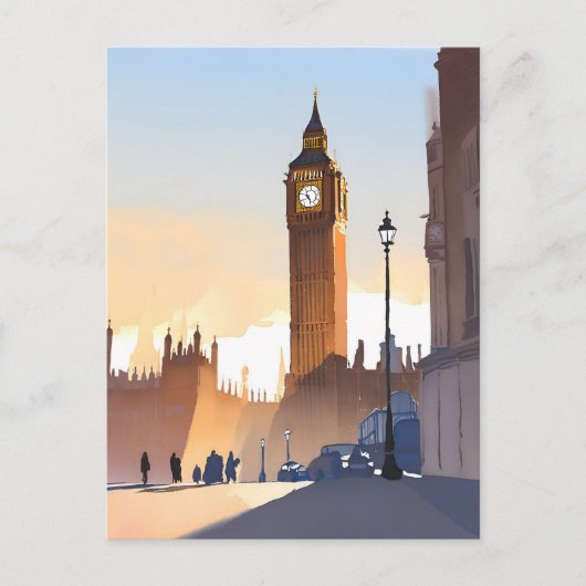 Big Ben Elizabeth Tower | Londen Engeland Verenigd Briefkaart (Voorkant)