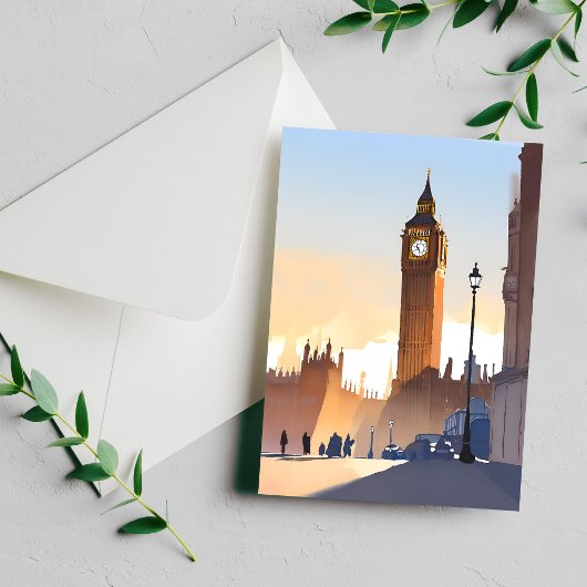Big Ben Elizabeth Tower | Londen Engeland Verenigd Briefkaart
