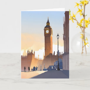 Big Ben Elizabeth Tower   Londen Engeland VK Kaart