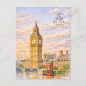 Big Ben - Elizabeth Tower | Populaire stadslandmar Briefkaart (Voorkant)