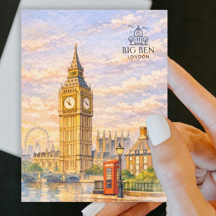Big Ben - Elizabeth Tower   Populaire stadslandmar Briefkaart