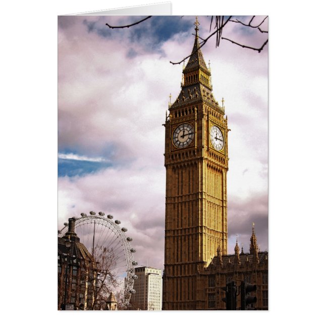 Big Ben en de London Eye (Voorkant)