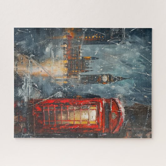 Big Ben en de rode telefooncel Legpuzzel (Horizontaal)