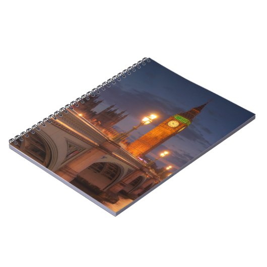 Big Ben en de Westminster Bridge Notitieboek (Linkerzijde)