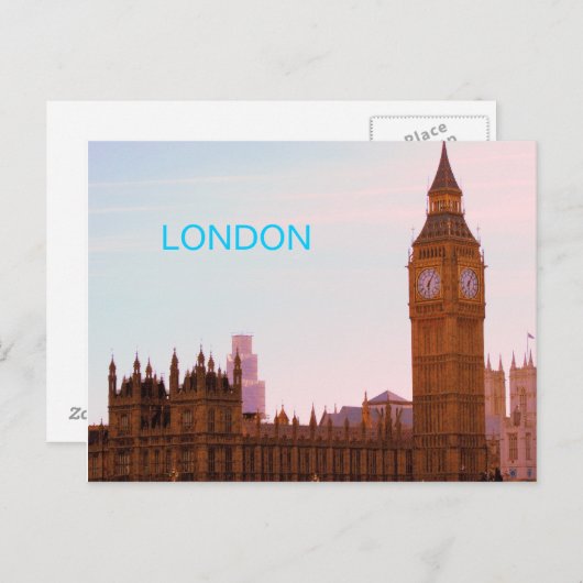 Big Ben en het Britse Briefkaart (Voorkant / Achterkant)