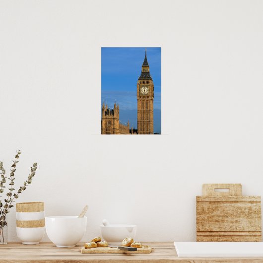 Big Ben en het gebouw van het Parlement Poster (Keuken)