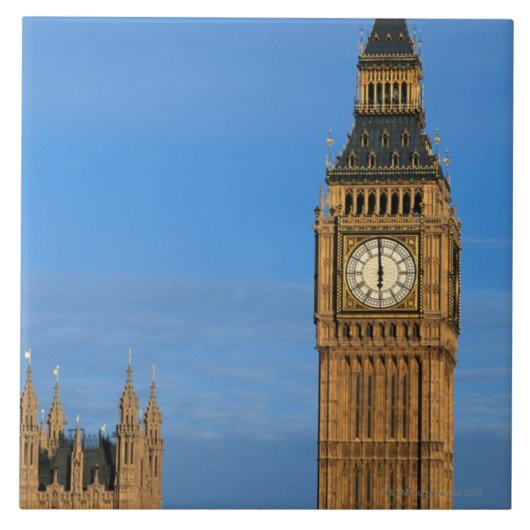 Big Ben en het gebouw van het Parlement Tegeltje (Voorkant)