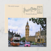 Big Ben en het paleis van Westminster Briefkaart (Voorkant / Achterkant)