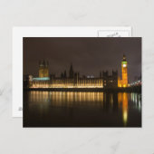 Big Ben en het parlement bij nacht Briefkaart (Voorkant / Achterkant)