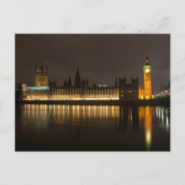 Big Ben en het parlement bij nacht Briefkaart