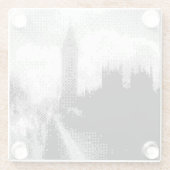 Big Ben en het parlement Glazen Onderzetter (Achterkant)