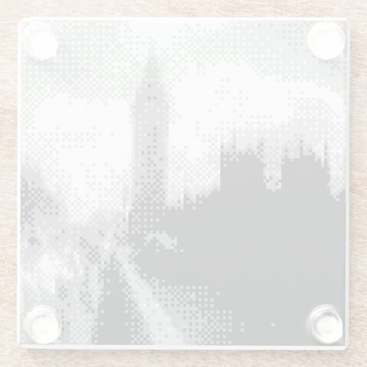 Big Ben en het parlement Glazen Onderzetter (Achterkant)