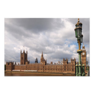 Big Ben en het parlement in Londen fotoprint Foto Afdruk