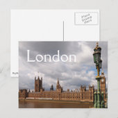 Big Ben en het parlement in Londen sms-briefkaart Briefkaart (Voorkant / Achterkant)