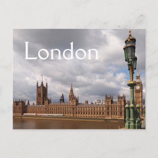 Big Ben en het parlement in Londen sms-briefkaart Briefkaart (Voorkant)