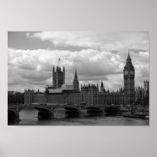 Big Ben en het parlement (Londen) Poster
