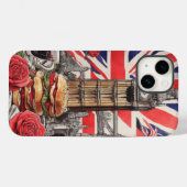 Big Ben en het Roos van Engeland 1 Case-Mate iPhone Case (Achterkant (horizontaal))