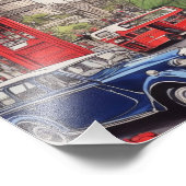 Big Ben en het Roos van Engeland 2 Foto Afdruk (Hoek)