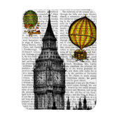 Big Ben en  Hot Air-ballonnen Magneet (Verticaal)
