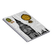 Big Ben en  Hot Air-ballonnen Notitieboek (Rechterzijde)